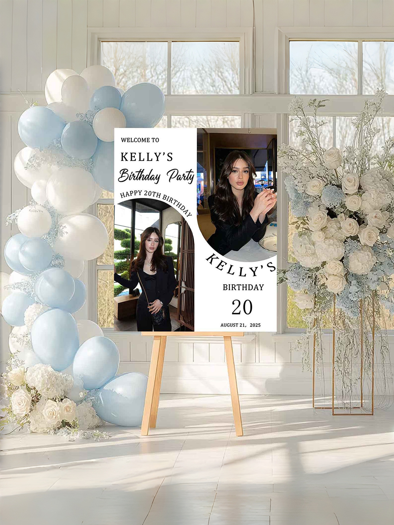 Custom Personalized PVC Birthday Welcome Sign